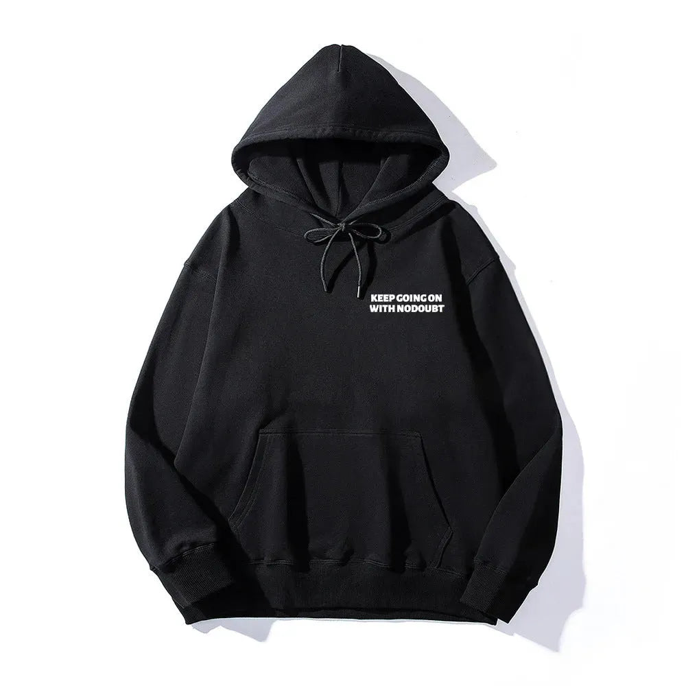 Gradient Letters Printed Hoodie Men - Bellarte Enchanté Gradient Letters Printed Hoodie Men